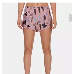 HURLEY Free Set Print Pink Shorts Small